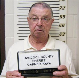 This Aug. 15 2014 photo provided by the Hancock County Sheriff's Department shows Henry Rayhons. The nursing home staff caring for Rayhons' wife, Donna Lou Rayhons, told the former Iowa lawmaker that his wife of seven years was no longer mentally capable of legally consenting to have sex. Prosecutors say that Rayhons did not get the message. Today, he is preparing to stand trial for sexually assaulting his wife, who died last August, days before he was formally charged. (AP Photo/Hancock County Sheriff's Department via The Globe Gazette)