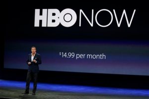 FILE - In this March 9, 2015 file photo, Richard Plepler, CEO of HBO, talks about HBO Now for Apple TV during an Apple event in San Francisco.  Like HBO Go, the app that cable and satellite TV subscribers have, HBO Now gives you instant access to new TV episodes and movies, along with programs from months and years ago. You dont need a cable TV package to watch hit shows such as Game of Thrones and Girls. (AP Photo/Eric Risberg, File)