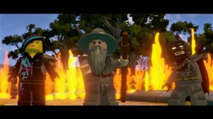 This photo provided by Warner Bros. Interactive Entertainment shows a scene from the video game, "LEGO Dimensions." Warner Bros. Interactive Entertainment and TT Games unveiled plans Thursday, April 9, 2015, for "Lego Dimensions," a game and toy line combining real-world Lego bricks and figures with virtual game worlds depicted on screen, similar to the popular "Skylanders," "Disney Infinity" and "ambiio" franchises from Activision-Blizzard Inc., Walt Disney Co. and Nintendo Co. (AP Photo/Warner Bros. Interactive Entertainment)