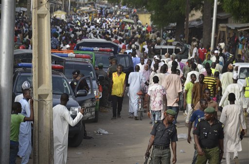 Suicide bomber, rocket grenades kill 30 in Nigerian&nbsp;city