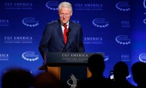 Former U.S. President Bill Clinton speaks  to participants in the annual gathering of the Clinton Global Initiative America, which is a part of The Clinton Foundation in Denver, Wednesday, June 10, 2015. (AP Photo/Brennan Linsley)