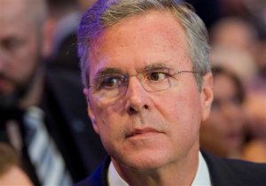 Former US Governor Jeb Bush arrives for the Economic Council in Berlin, Germany, Tuesday, June 9, 2015. The Economic Council is a German business association representing the interests of more than 11,000 small and medium sized firms, as well as larger multinational companies. (AP Photo/Michael Sohn)