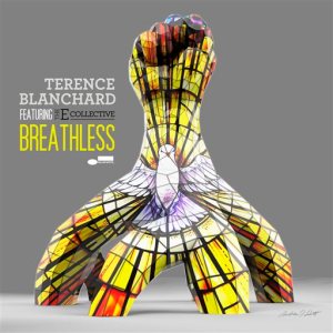 This photo provided by Terence Blanchard shows the cover of the CD "Breathless," by Blanchard. (Henry Adebonojo/Terence Blanchard via AP)