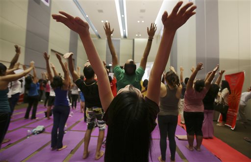 Millions of people bend and twist their bodies for Yoga&nbsp;Day