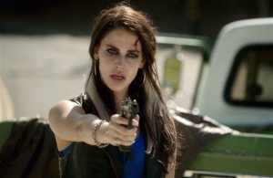 In this screengrab released by Lifetime, Jessica Lowndes appears in a scene from "A Deadly Adoption," premiering Saturday, June 20 at 8 p.m. ET on Lifetime. (Lifetime via AP)