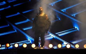 FILE - In this Sunday, May 17, 2015 file photo, Kanye West performs at the Billboard Music Awards at the MGM Grand Garden Arena in Las Vegas. On on Saturday night, June 20, 2015, West capped a show filled with other hip-hop stars from Drake, Nicki Minaj and Future at Atlanta's Hot 107.9's Birthday Bash 20.   (Photo by Chris Pizzello/Invision/AP, File)