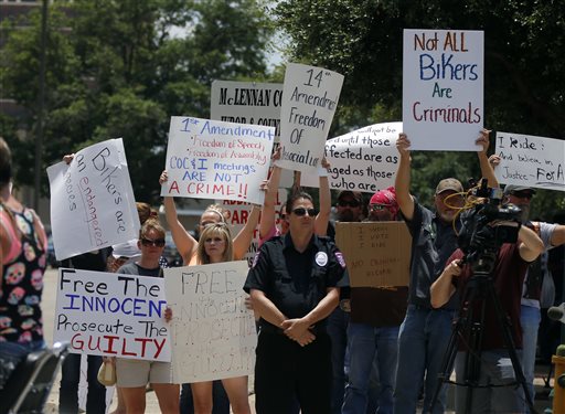 Bikers’ continued jailing sparks Waco protest 3 weeks&nbsp;later