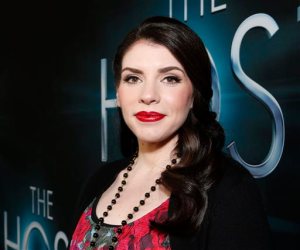FILE - In this Tuesday, March 19, 2013, file photo, author Stephenie Meyer arrives at the LA premiere of "The Host" at the ArcLight Hollywood in Los Angeles. Ten years after the debut of her million-selling Twilight novels, Meyer is planning to talk about them at New York Comic Con in October 2015. (Photo by Todd Williamson/Invision/AP, File)