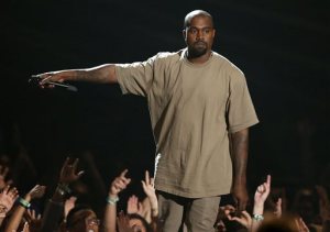 Kanye West accepts the video vanguard award at the MTV Video Music Awards at the Microsoft Theater on Sunday, Aug. 30, 2015, in Los Angeles. (Photo by Matt Sayles/Invision/AP)