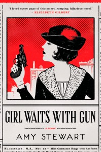 This photo provided by Houghton Mifflin Harcourt shows the cover of the book, "Girl Waits With Gun," by author Amy Stewart. (Houghton Mifflin Harcourt via AP)