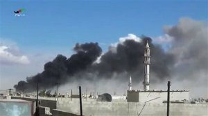 In this image made from video provided by Homs Media Centre, which has been verified and is consistent with other AP reporting, smoke rises after airstrikes by military jets in Talbiseh of the Homs province, western Syria, Wednesday, Sept. 30, 2015. Russian military jets carried out airstrikes in Syria for the first time on Wednesday, targeting what Moscow said were Islamic State positions. U.S. officials and others cast doubt on that claim, saying the Russians appeared to be attacking opposition groups fighting Syrian government forces. (Homs Media Centre via AP)