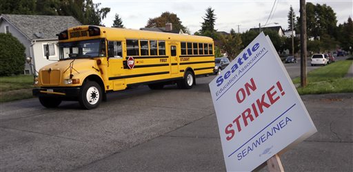 Seattle teacher strike keeps kids home on 1st day of&nbsp;school
