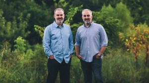 This photo provided by courtesy of AFFIRM Films/Provident Films shows, Alex, left, and Stephen Kendrick, co-founders of Kendrick Brothers. There is a huge contingency of the American population who do not go to movies. They have been burned too many times, said War Room producer and co-writer Stephen Kendrick. Christians love good movies, but too often their faith is ridiculed or mocked... Alex and I are trying to make the kind of movies that we want to go see. (David Whitlow/AFFIRM Films/Provident Films via AP)