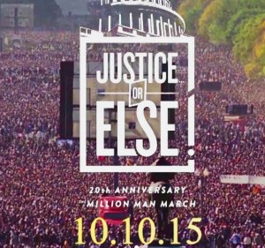 The Million Man March will be on Oct. 10 this year and marks the 20th anniversary of the march. (Photo from justiceorelse.com)