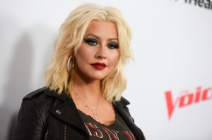 FILE - In this April 23, 2015 file photo, Christina Aguilera arrives at Season 8 of "The Voice" Red Carpet Event in West Hollywood, Calif. Aguilera was on a humanitarian trip in Ecuador last week filming a new PSA for Yum! Brands World Hunger Relief effort that raises awareness, volunteerism and funds for WFP and other hunger relief agencies.  (Photo by Richard Shotwell/Invision/AP, File)