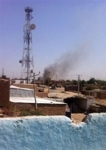 Smoke rises from a police station during clashes between Taliban fighters and Afghan security forces, in Kunduz city, north of Kabul, Afghanistan, Monday, Sept. 28, 2015. An Afghan official said on Monday that hundreds of Taliban fighters launched an early morning attack on a strategic northern city, storming it from several directions. (AP Photo)