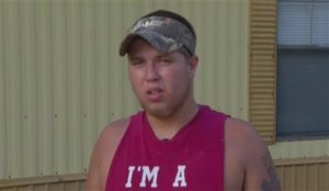 FILE - In this June 18, 2015, file frame from video, Joey Meek, friend of Dylann Roof who is accused of killing nine black church members during Bible study on June 17 in Charleston , S.C., speaks to The Associated Press. Bond was reduced Thursday, Oct. 22 for Meek, accused of failing to tell authorities all he knew about the suspect in the massacre. (APTN via AP, File)