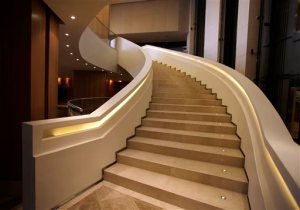 FILE - In this photo June 28, 2011, file photo, stairs run up the Trump Ocean Club International Hotel and Tower in Panama City, Panama. The tale of the 70-story waterfront tower along Panama Bay that was managed by the Trump empire offers insight into the Republican presidential candidate's business traits, and hints about the management style that might be expected from a Trump White House. (AP Photo/Arnulfo Franco, File)