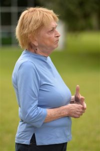 Mary Shevory, talks about her daughter Maryette Wright's love of the sea in Jacksonville, Fla., Sunday, Oct. 4, 2015. Wright was a crew member of the missing cargo ship El Faro. Authorities lost contact with the El Faro early Thursday as the ship sailed through the Bahamas at the height of the Hurricane Joaquin storm as it sailed from its homeport in Jacksonville, Fla., to San Juan, Puerto Rico. (Bruce Lipsky/The Florida Times-Union via AP) MANDATORY CREDIT