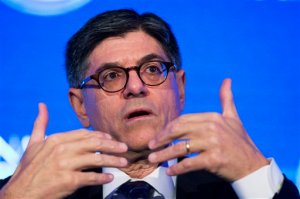 FILE - In this Oct. 2, 2015 file photo, Treasury Secretary Jacob Lew speaks in Washington. The Treasury Department on Thursday told Congress that it needs to act by Nov. 3 or the government will be dangerously close to being unable to pay all its bills. (AP Photo/Manuel Balce Ceneta, File)