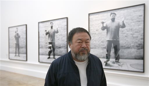 Chinese activist-artist Ai Weiwei writing&nbsp;memoir