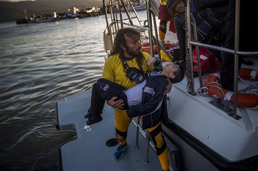 Coast guard rescues 242 after boat capsizes near&nbsp;Lesbos