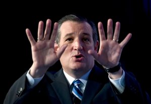 FILE - In this Sept. 25, 2015, file photo, Republican presidential candidate Sen. Ted Cruz, R-Texas speaks during the Values Voter Summit in Washington. Using Twitter to get a message out is now a must-do for presidential candidates, but looking at the accounts they follow can be instructive, too. Their follow list can reflect not only their personality and interests, but sometimes their strategy. (AP Photo/Jose Luis Magana, File)