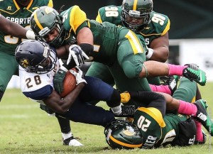 NORFOLK, Va. – North Carolina A&T running back Tarik Cohen rushed for 152 yards and a touchdown and also threw a scoring pass, helping the visiting Aggies pull away for a 27-3 win over Norfolk State on Saturday afternoon at Dick Price Stadium.  