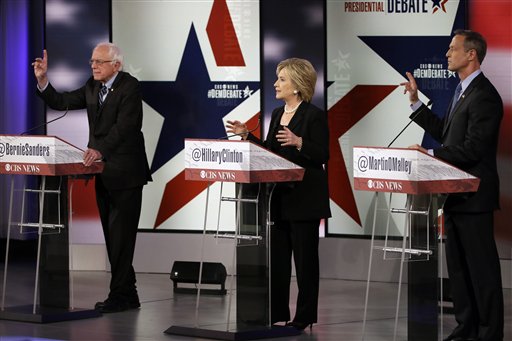 Clinton on donors, Sanders on wage&nbsp;inequality