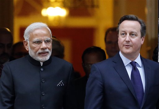 Pomp, protests greet India’s premier Modi on lavish UK&nbsp;visit