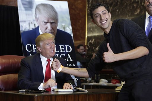 Trump’s latest book is on shelves, features his frowny&nbsp;face