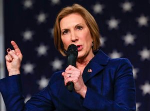 FILE - In this Oct. 31, 2015, photo, Republican presidential candidate Carly Fiorina speaks at the Iowa GOP's Growth and Opportunity Party at the Iowa state fair grounds in Des Moines, Iowa. For most presidential candidates, a compelling personal history is an essential item in the campaign tool kit. But, just as tales at the dinner table sometimes get embellished, so do stories on the campaign trail. Fiorina loves to recount her tale of rising from a secretary position to the executive suite at Hewlett-Packard as a story that is "only possible in this nation and proves that every one of us has potential." Her political action committees website is fromsecretarytoceo.com. This isnt exactly a rags-to-riches story, though. Her father was a lawyer and her mother was an abstract painter.  (AP Photo/Nati Harnik, File)