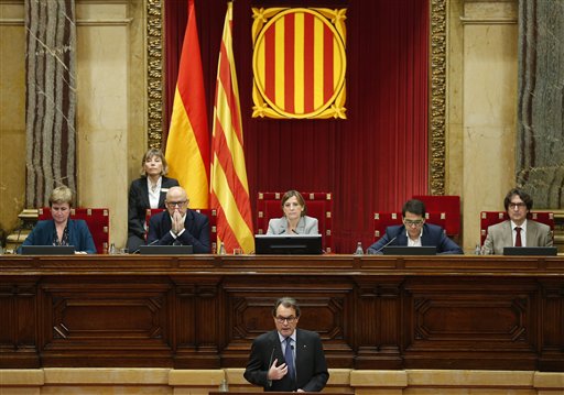 Catalan lawmakers approve plan for secession from&nbsp;Spain