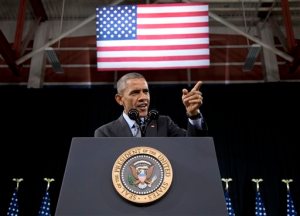 FILE - In this Nov. 21, 2014, file photo, U.S. President Barack Obama speaks about immigration at Del Sol High School in Las Vegas. Obama's plan to protect from deportation an estimated 5 million people living in the United States illegally suffered another setback Monday, Nov. 9, 2015, in a ruling from a New Orleans-based federal appeals court. In a 2-1 ruling, the 5th U.S. Circuit Court of Appeals upheld a Texas-based federal judge's injunction blocking the administration's immigration initiative. (AP Photo/Carolyn Kaster, File)