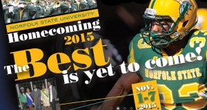 Norfolk State's homecoming is Nov. 1-7. A complete schedule of events is available in the homecoming issue of the Echo at http://issuu.com/spartanecho/docs/spartan_echo_volume_63_issue_4