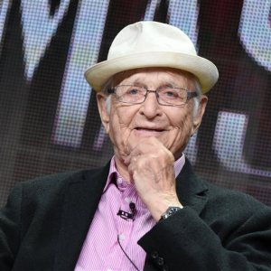 FILE - In this Aug. 1, 2015 file photo, Norman Lear speaks onstage during the "American Masters: Norman Lear" panel at the PBS 2015 Summer TCA Tour held at the Beverly Hilton Hotel in Beverly Hills, Calif. Legendary TV producer Lear believes there is still a place for shows to explore race relations issues in the same manner as his famed sitcoms "All in the Family" and "Good Times." Lear, a champion of television diversity, took part in a panel discussion about race and American culture on Monday night, Nov. 30, 2015, at Morehouse College celebrating the 40th anniversary of his sitcom "The Jeffersons." (Photo by Richard Shotwell/Invision/AP, File)