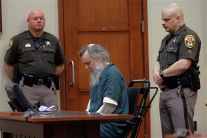 Charles Severance sits during his sentencing at the Fairfax County Circuit Court, Thursday, Jan. 21, 2016, in Fairfax, Va. Severance, a serial killer convicted of killing three prominent Alexandria residents over the course of a decade as part of a grudge against the citys elite, was sentenced to life in prison. (Jahi Chikwendiu/The Washington Post via AP, Pool)