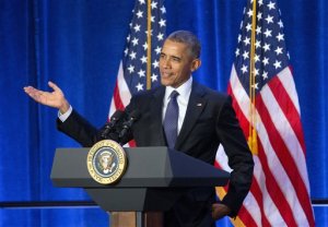 President Barack Obama speaks at the House Democratic Issues Conference in Baltimore, Md., Thursday, Jan. 28, 2016. (AP Photo/Pablo Martinez Monsivais)