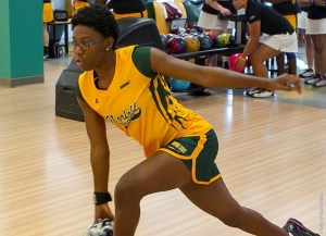 After setting the school record for a single game score, Norfolk State sophomore Briana Gardner was named the MEAC Bowler of the Week on Tuesday morning, the conference office announced.