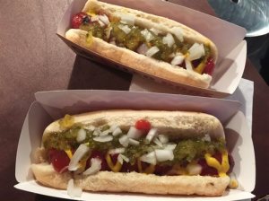 This Tuesday, Feb. 9, 2016, photo, shows a Burger King "classic" hot dog at a media event to introduce the restaurant's new menu item, in New York. Burger King plans to start selling the hot dogs in the U.S. on Feb. 23. The company says it will offer two options of grilled dogs, a chili cheese and classic that has relish, onions, ketchup and mustard. (AP Photo/Candice Choi)