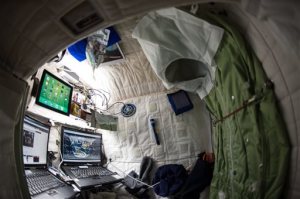 This April 24, 2015 photo provided by NASA shows astronaut Scott Kelly's personal living quarters on the International Space Station.  Kelly sees his nearly completed one-year mission as a 'steppingstone' to Mars. America's record-breaking astronaut will submit to numerous tests when he returns from the International Space Station. Researchers want to see if Kelly would hit the ground running if this were Mars instead of Earth.(Scott Kelly/NASA via AP)
