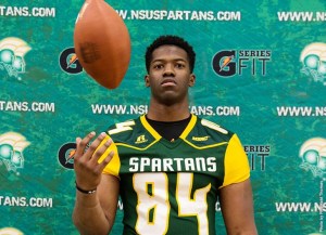 Norfolk State head football coach Latrell Scott continued to strengthen his defense and bolster his 2016 recruiting class Friday, Feb 26, with the signing of Fork Union Military Academy defensive lineman Joshua Bryant. Photo from NSUSpartans.com.