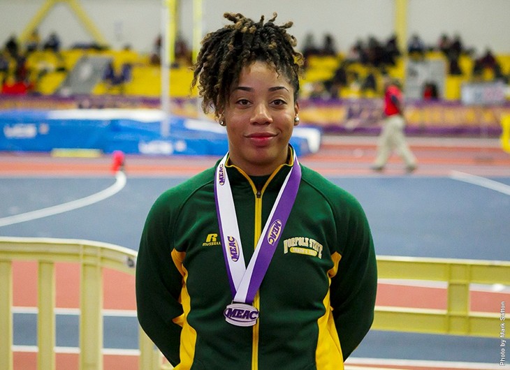 Howell ties for top MEAC field athlete honor at conference indoor&nbsp;championship