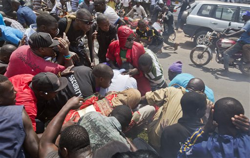 Ugandan police fire tear gas to break up opposition&nbsp;crowd