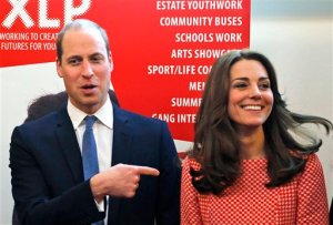 FILE - In this  Friday, March 11, 2016 file photo, Britain's Prince William and Kate Duchess of Cambridge smile as theyn visit the mentoring programme of the XLP project in London. The Duke and Duchess of Cambridge are embarking on what is seen as one of their most ambitious tours to date  taking in the Taj Mahal as well as visiting the Mumbai hotel targeted by gunmen in the 2008 attacks that killed 166 people. Prince William and his wife the Duchess of Cambridge will visit the monument of love, the Taj Mahal, during the tour to India and Bhutan from April 10-April 16, Kensington Palace said Tuesday, March 29. The visit should have special resonance for William because his mother, the late Princess Diana, was photographed there alone  an image that came to underscore the breakup of her marriage with Prince Charles. (AP Photo/Frank Augstein, file)
