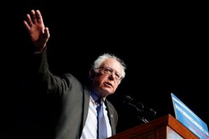 Democratic presidential candidate Sen. Bernie Sanders, I-Vt., speaks at a campaign rally in Spokane, Wash., Thursday, March 24, 2016. (AP Photo/Young Kwak)