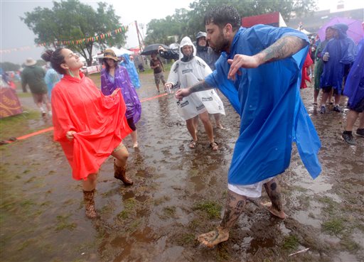 Start of 2nd weekend of Jazz Fest soaked by&nbsp;rain