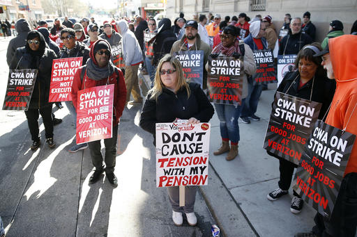 Sanders cheers strikers as 39K Verizon workers walk&nbsp;out