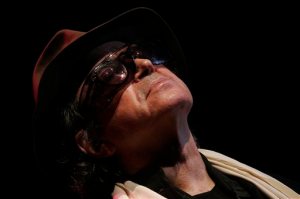 FILE - In this Friday, Sept. 15, 2006 file photo, Argentinian tenor saxophonist Gato Barbieri performs in Santo Domingo, Dominican Republic. On Saturday, April 2, 2016, the Grammy winning musician died in a New York hospital from pneumonia at the age of 83, his wife, Laura said. (AP Photo/Ramon Espinosa)