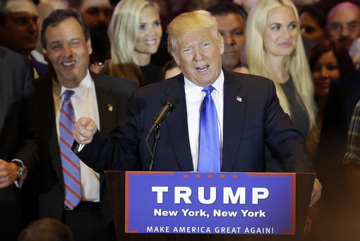 Trump’s big night: Front-runner sweeps 5 states in&nbsp;Northeast